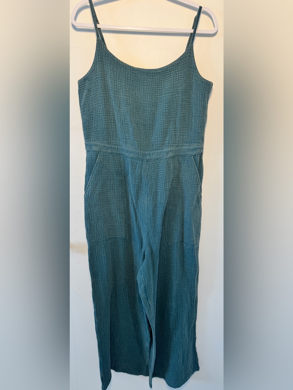 Carve Designs Knox Gauze Jumpsuit Green